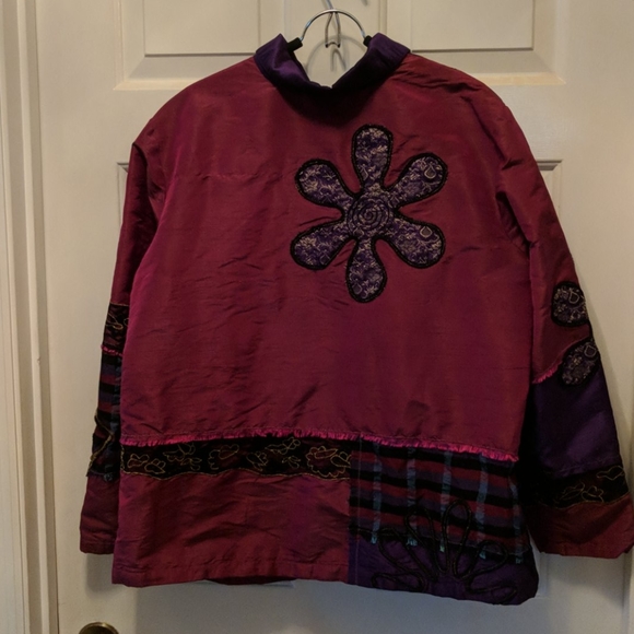 1X Mixed Media Embroidered Jacket - Picture 8 of 12